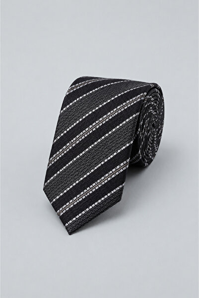 Bisse Gray Silk Tie