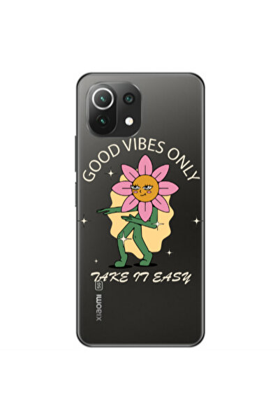 Other Xiaomi Mi 11 Lite Good Vibes Only Transparent Silicone TPU Θήκη