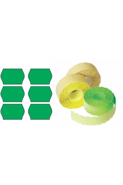MC Micostore Etichete de pret, 26x16mm, permanente, verde, rola 1000 etichete