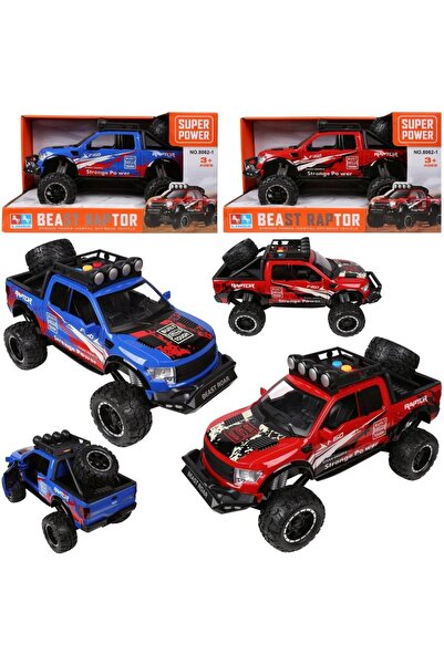 Trifox Pickup de jucarie Beast Raptor, off-road, propulsie inertiala, lumini ...