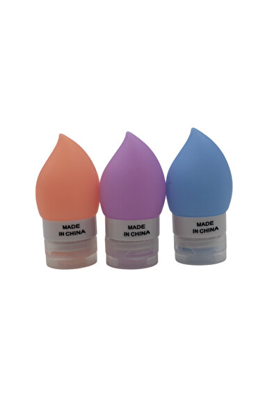 B&D Silicone Travel Bottles Set of 3 – Refillable Leak-Resistant Toiletry Con...