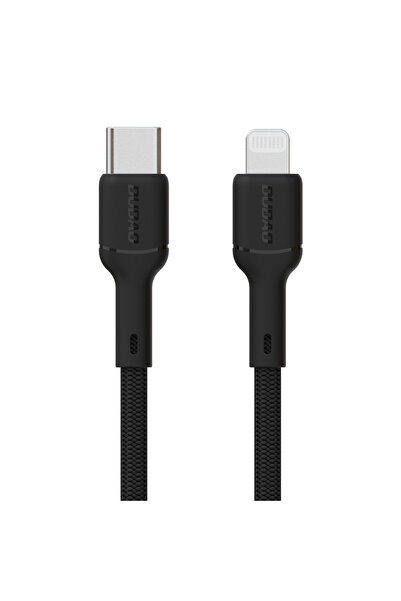 DUDAO Cablu L9X USB-C la Lightning 30W 1m Negru