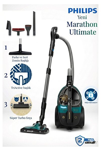 Philips Otomatik Açılıp Kapanma Işıklı Başlık + Turbo Halı Döver Başlık Marat...