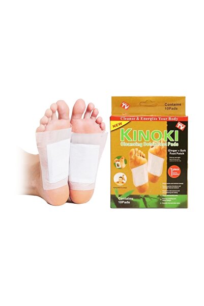 Kinoki Plasturi detox pentru picioare cu ghimbir și sare, 10 bucăți, utilizar...