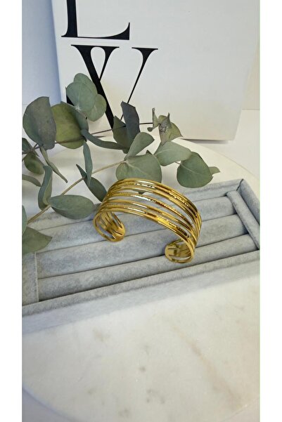 bijoux uniques New Season Gold Thick Steel Bracelet