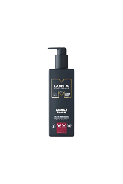 Label .M Amaranth Thickening șampon pentru femei, volum și densitate, 300 ml