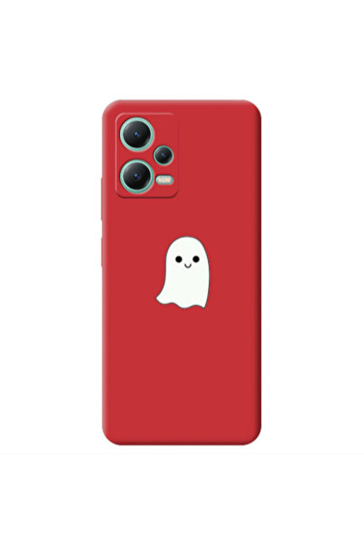 Other Xiaomi Redmi Note 12 Pro 5G Ghost Red Colored Silicone TPU Θήκη