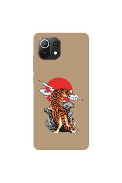 Other Xiaomi Mi 11 Lite Angry Gorilla Brown Colored Silicone TPU Θήκη