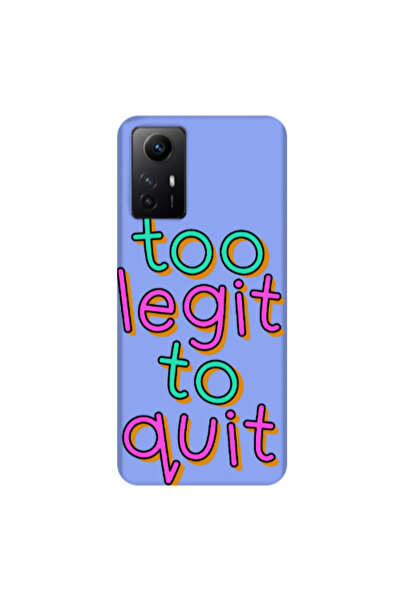 Other Xiaomi Redmi Note 12s Too Legit To Quit Light Purple Colored Silicone T...