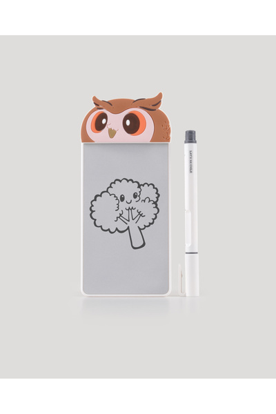 LETS BE CHILD Cute Owl Magnetic Mini Writing Board with Silicone Figure 5.5 Inch