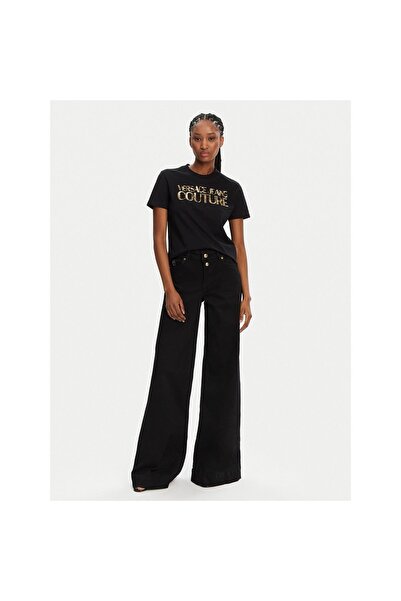 VERSACE JEANS COUTURE Γυναικείο T-Shirt 78HAHE02 CJ00E Μαύρο