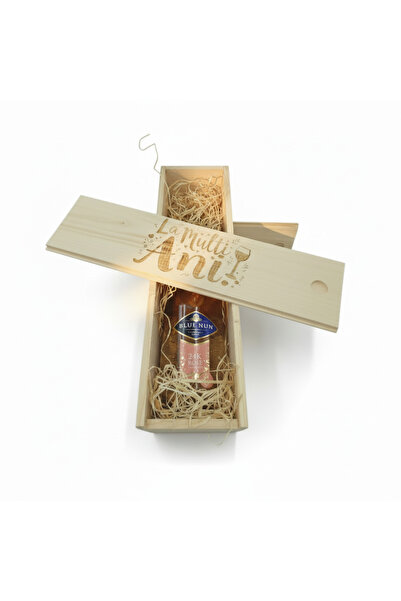 Blue Nun Pachet Cadou Vin Spumant Rose Gold Rose 24 K Edition 11%, 0.75L