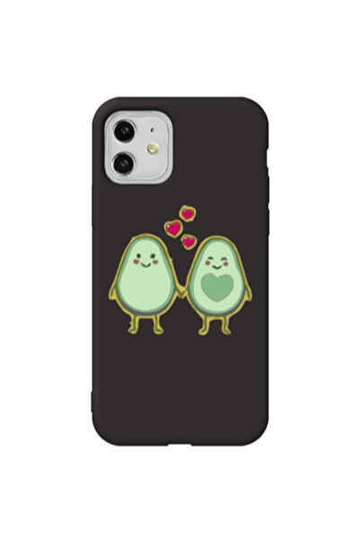 Other Apple iPhone 11 Avocados Black Colored Silicone TPU Θήκη