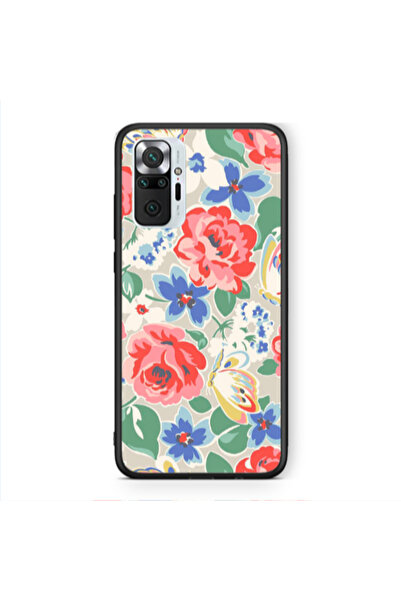 Other Xiaomi Redmi Note 10 Pro 4G Lady roses Black Glossy Θήκη