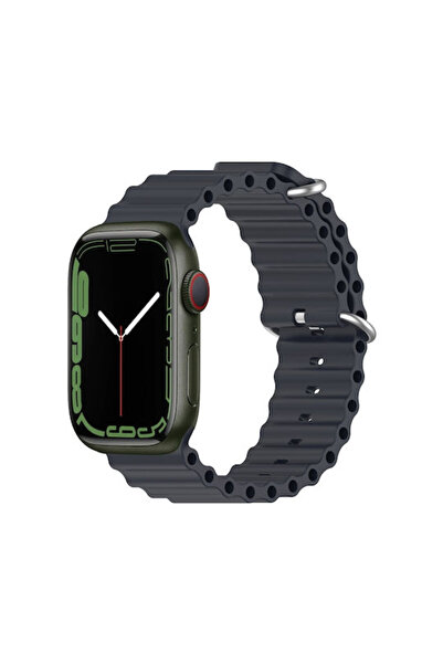 OEM Λουράκι Ocean Loop Σιλικόνης Μαύρο (Apple Watch 38/40/41/42mm)