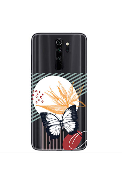 Other Xiaomi Redmi Note 8 Pro Butterfly Lines Transparent Silicone TPU Θήκη