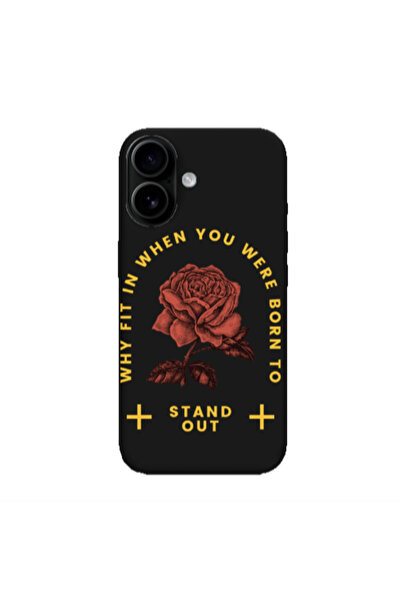 Other Apple Iphone 16 plus Stand out Black Colored Silicone TPU Θήκη