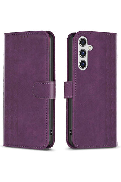 OEM Βιβλίο με ανάγλυφο σχέδιο Μωβ (Galaxy A15) Κωδικός: 01SAM4692