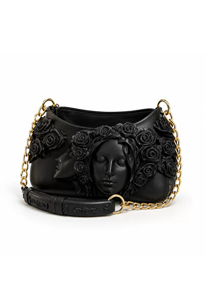 Generic Brand Blackrose Concept 3D Production Nordic Style Women's Handbag Black
