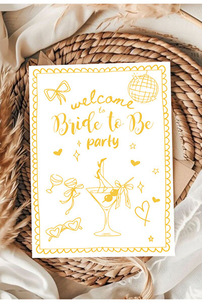 Pankart Evi Bekarlığa Veda Partisi Masa Kartı 9 Adet Bride To Be Sunum Yemek ...