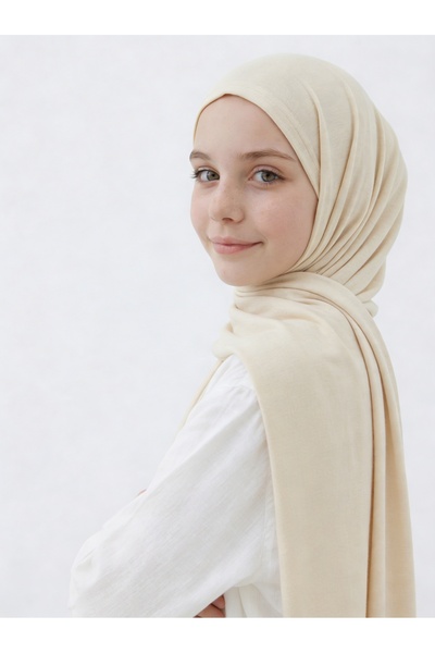 Angel&Co. Girls Clothing Combed Cotton Shawl Set of 2 Black & Cream 65X170 cm