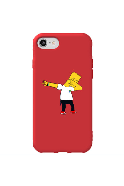 Other Apple iPhone SE 2020 Simpsons2 Red Colored Silicone TPU Θήκη