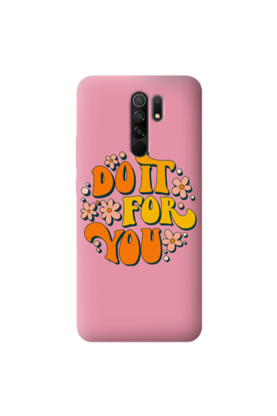 Other Xiaomi Redmi 9 Do it For You Pink Colored Silicone TPU Θήκη