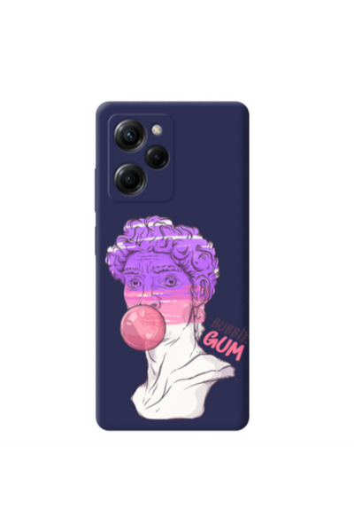 Other Xiaomi Poco X5 Pro Pin Bubble Dark blue Colored Silicone TPU Θήκη