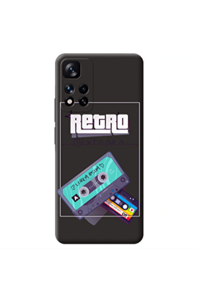 Other Xiaomi Redmi Note 11 Pro 5G Mixtapes Black Colored Silicone TPU Θήκη