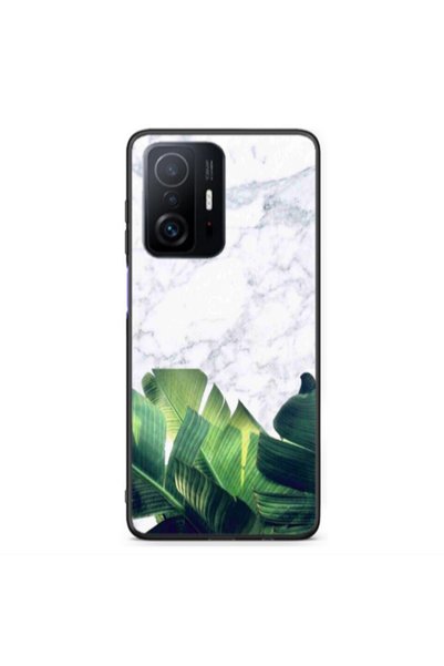 Other Xiaomi Redmi Note 11 T Marble Laves Black Glossy Θήκη