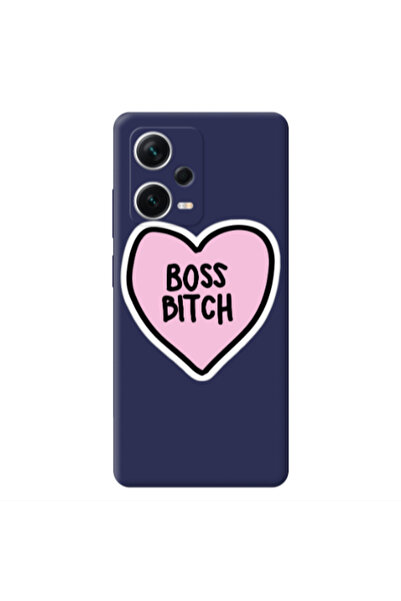 Other Xiaomi Poco X5 Boss Bitch Dark blue Colored Silicone TPU Θήκη