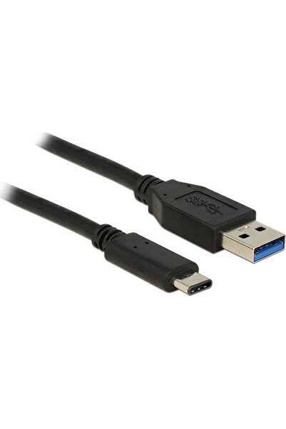 DELOCK 83870 Καλώδιο USB 3.2 USB-C Αρσενικό - USB-A Μαύρο 1μ 83870