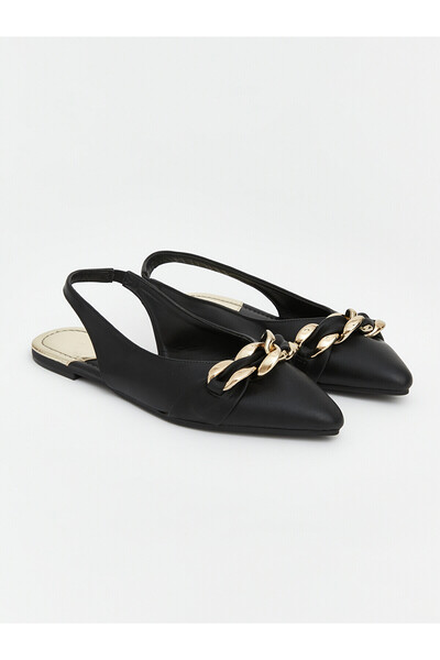LC Waikiki Alita City Lcw Steps Black Women's Ballet Flats with a Difference