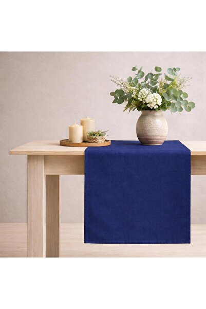 Original Co Organik Ham Keten Masa Runner 40x150 cm - Buldan Dokuma Keten Dek...