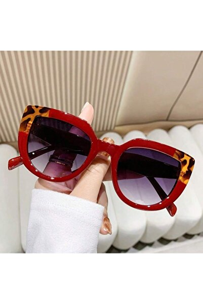 Choice5 Red 1Pc Women's Sunglasses New Retro Large Frame Cat Eye Style Colorf...