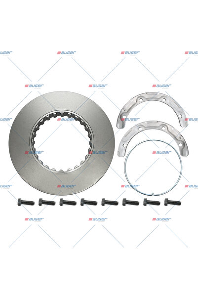 Auger Set 2 Discuri Frana (cu Kit Montaj) Krone Multicar Tremo Nissan -t 2000...