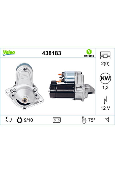 VALEO Electromotor (12v 1 3kw Nouă cu Garanție) Chevrolet Aveo Aveo / Kalos C...