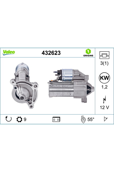 VALEO Electromotor (12v 0 9kw Nouă cu Garanție) Citroen Ax Berlingo Berlingo ...