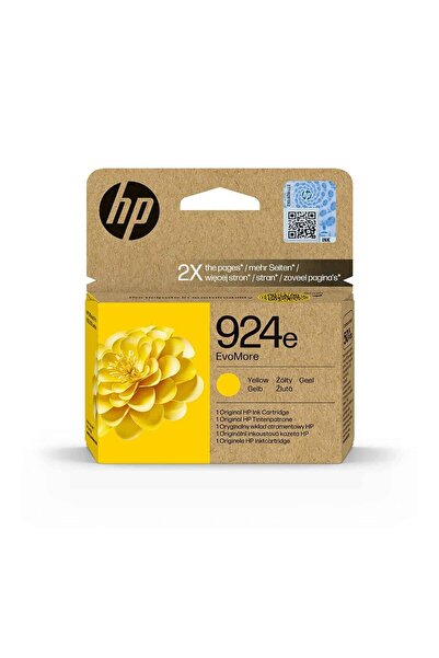 HP 924e EvoMore Κίτρινο Γνήσιο Δοχείο Μελάνης