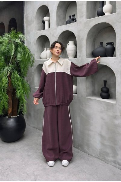 Cardella Natura Premium Quality Tncl Fabric Oversize Jacket and Two-Piece Set - Hijab Compatible