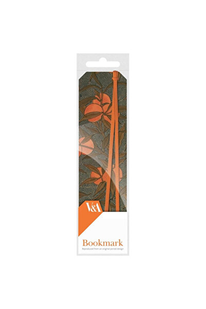 İF Semn de carte V&A, cu motiv rodie, cu panglica, Multicolor, 47x170 mm