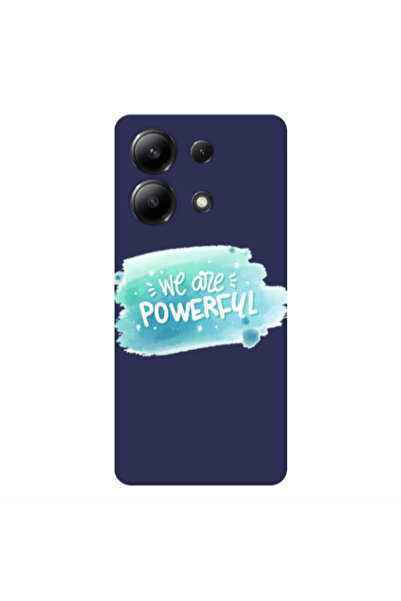 Other Xiaomi Redmi Note 13 4G We are Powerful Dark blue Colored Silicone TPU ...