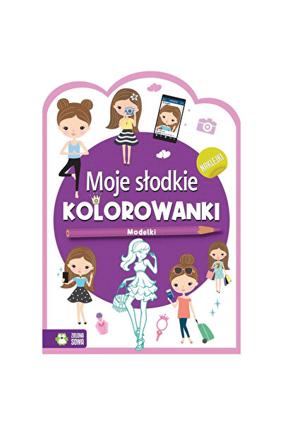 OEM Figurina Zielona Sowa multicolor cu carte de colorat si abtibilduri 24 pa...