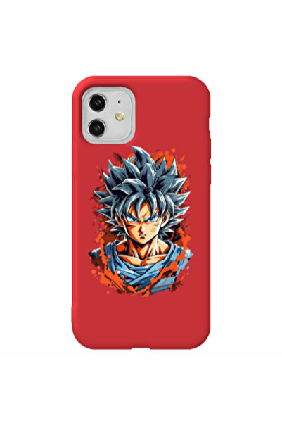 Other Apple iPhone 11 Anime Goku Red Colored Silicone TPU Θήκη