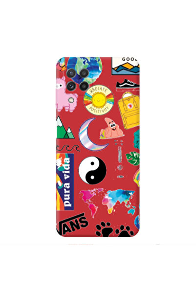 Other Samsung A22 4G Vans Red Colored Silicone TPU Θήκη