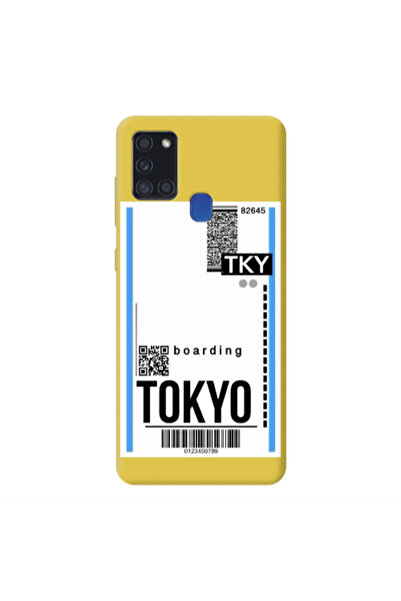 Other Samsung A21S Tokyo Boarding Yellow Colored Silicone TPU Θήκη