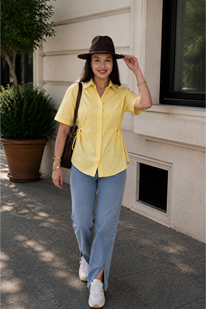 get crazy collection Women's Short Sleeve Shirt with Side Ties