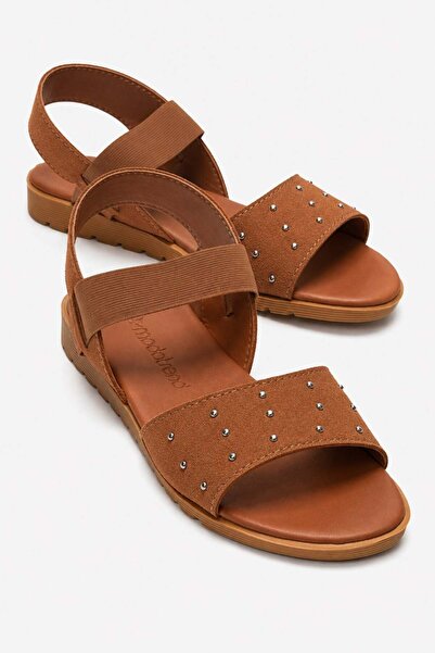 CCWAY AYAKKABI 3 Row Troc Women's Sandals Taba