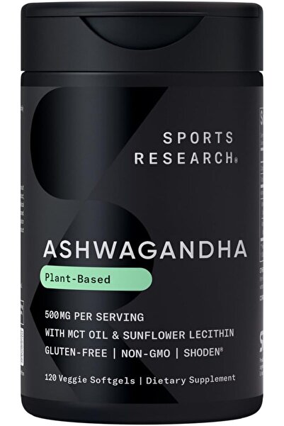 Sports Research ® Ashwagandha Softgels with Coconut MCT Oil - Natural Ayurved...