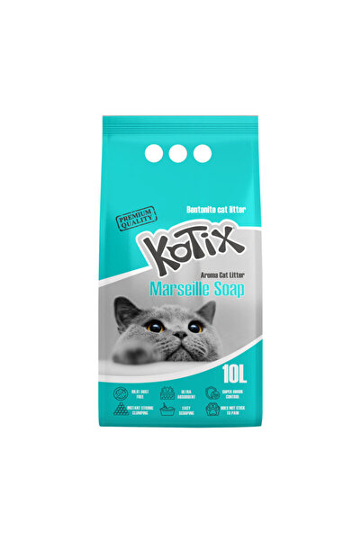 KOTIX Așternut pentru pisici, 10l, parfum de săpun de Marsilia
